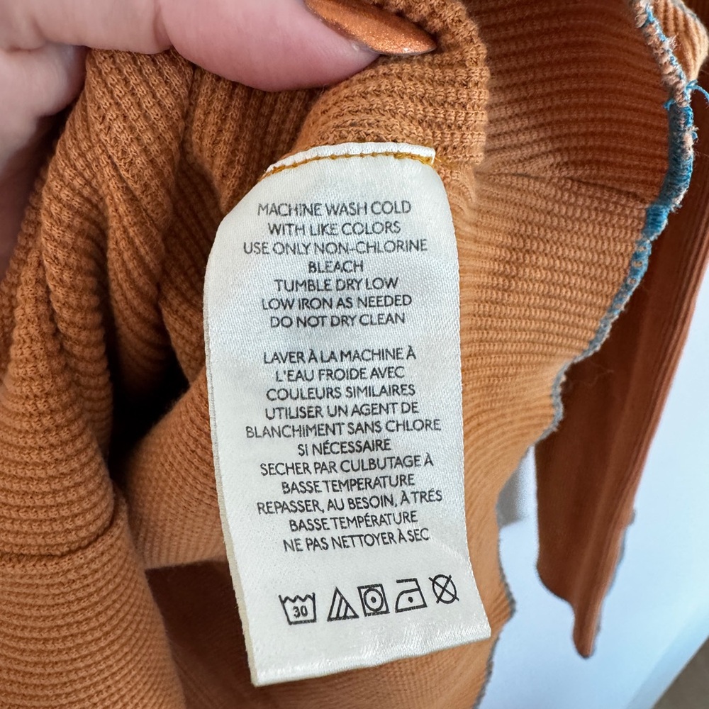 Urban Outfitters Rust Ribbed Knit Top - Picture 5 of 6